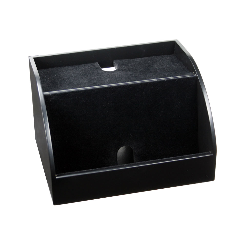 Black Finish Wooden Desktop Charging Station