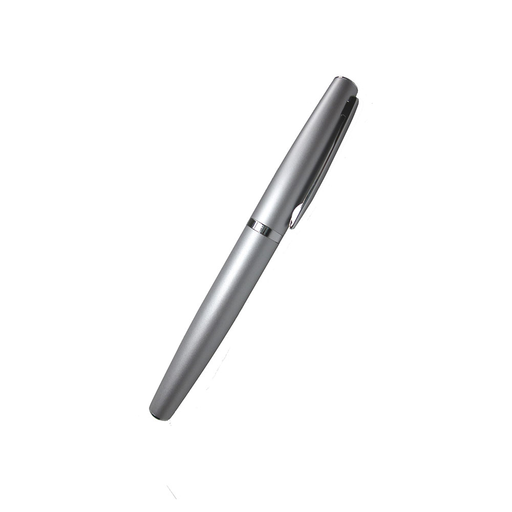 Executive Satin Chrome Roller Ball Pen with Chrome Accents