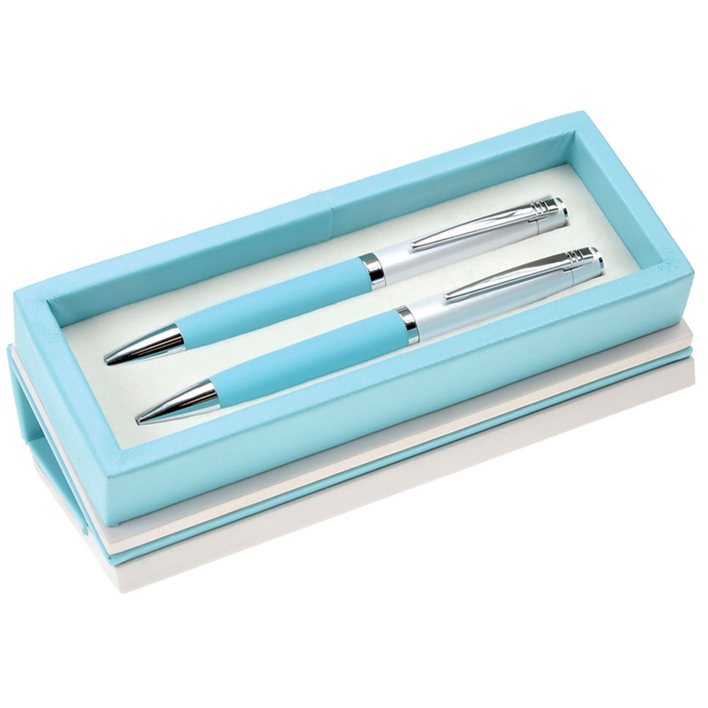 Pastel Colored Ball Pen and Pencil Set | S6158C-PB