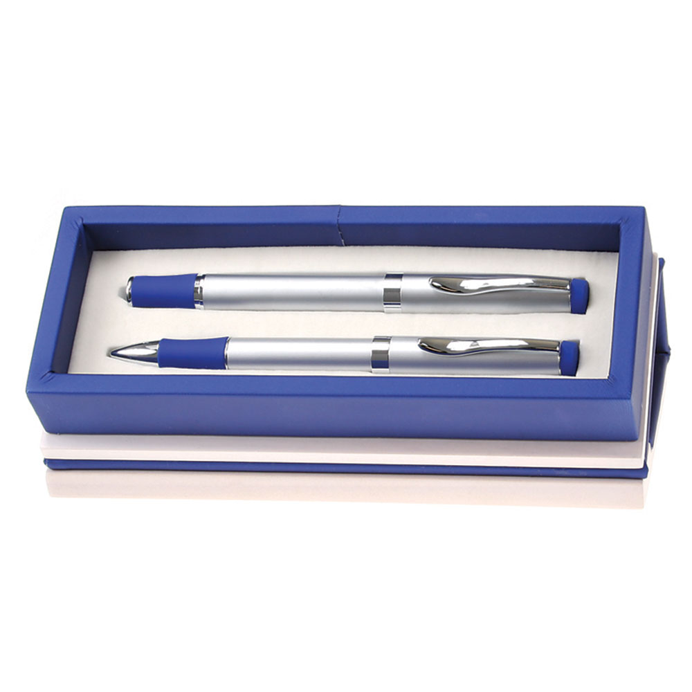 Blue Ball Pen and Roller Ball Pen Set | S6110C-BL